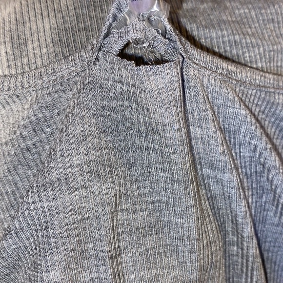 SKIMS SOFT LOUNGE LONG SLEEVE DRESS HEATHER GREY - Picture 4 of 11